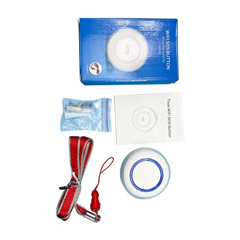 TYSH Tuya Wifi Sos Smart Wireless Sensor Alarm Waterproof Emergency Help Sos Emergency Button Emergency Personal Alarm Sensor