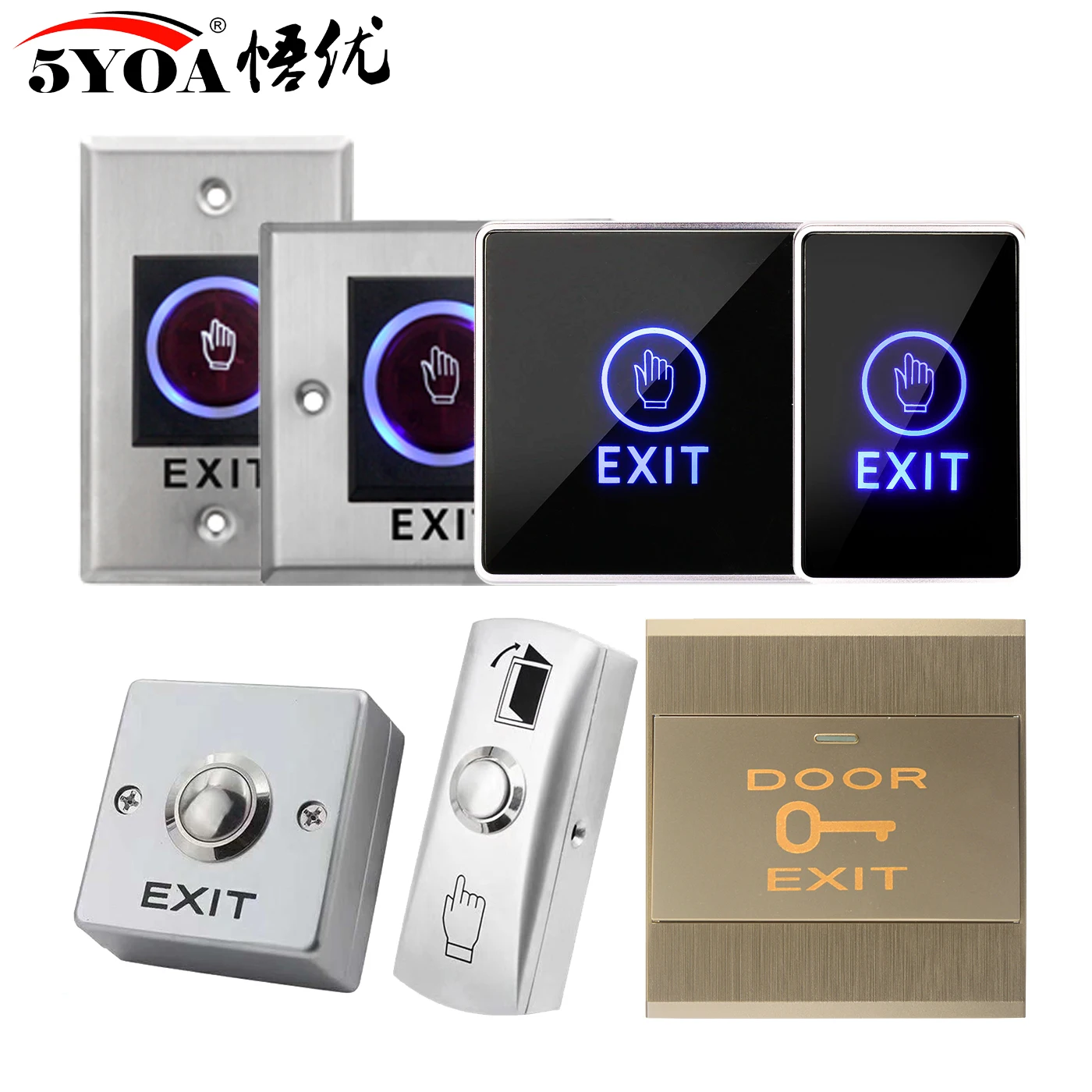 การรีวิวและแนะนำ Access Button Door Exit Push Switch No Touch Release Gate Opener สำหรับระบบควบคุมการเข้าออก