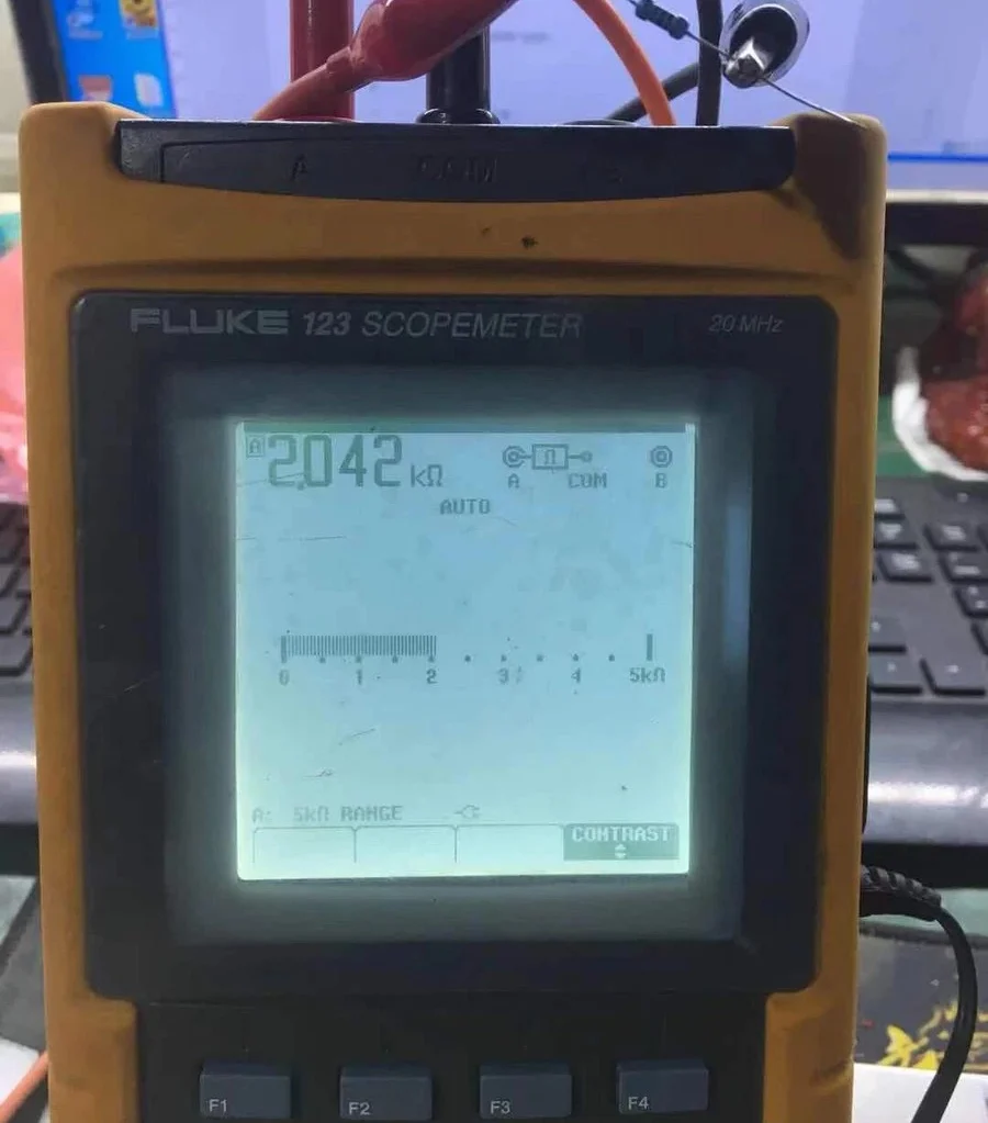 New lcd Compatible Display For FLUKE 123 124 125 oscilloscope matrix lcd display Digital For Fluke 43B