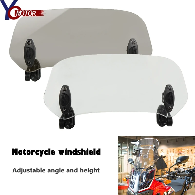 

Motorcycle Adjustable WindScreen Windshield Spoiler Deflector for 790 Adventure 790 ADV R/S 390 990 1050 1090 1190 Adventure