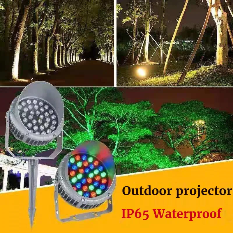 

Colorful Landscape Ground Lamps Tree Light Park Outdoor IP65 Waterproof RGB Gazebo Garden Spotlight for Lawn Patio Pathway 220V