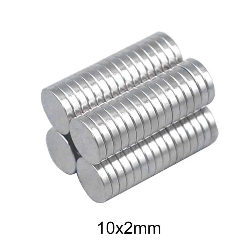 20~400pcs 10x2 mm Round Powerful Magnet Fridge Bulk Sheet Neodymium Disc Magnet 10x2mm Permanent NdFeB Strong Magnets 10*2 mm