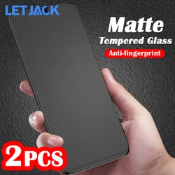 2PCS No Fingerprint Matte Tempered Glass for Samsung A51 A21S M31S S20 FE Note 20 A52 A72 A20 A40 A50 A31 A71 M31 M51 M21S Glass