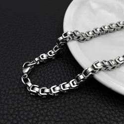 New Trendy Simple Titanium Steel Imperial Chain Stainless Steel Necklace Men's Wild Jewelry Gifts Hot Sale