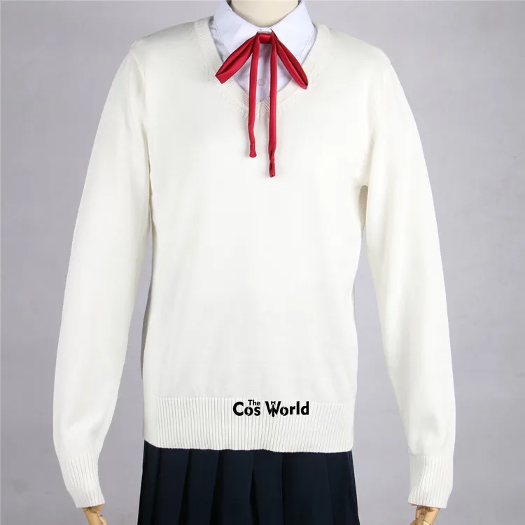 Suéteres com gola V para casais, blusas japonesas, pulôveres de manga comprida, uniforme escolar JK, roupas de estudante outono e inverno