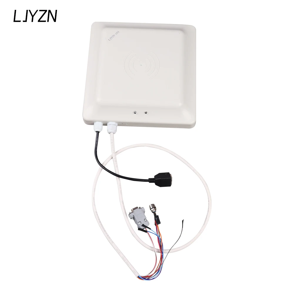 

LJYZN UHF RFID Card Reader 0- 6M Long Distance Range With 8dbi Antenna RS232/RS485/Wiegand26 Reader Integrative UHF Reader