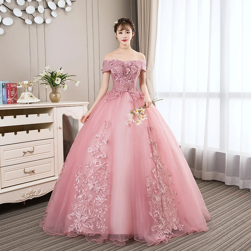 Vestidos De quinceañera sin hombros, vestido De baile De talla grande, vestido De graduación, Color caramelo, 2023