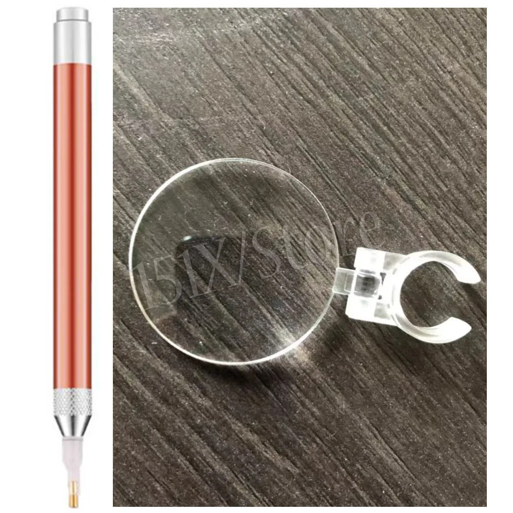 DIY Diamond Painting Tool Luminous Point Drill Pen With Magnifying Glass Luminous Lighting Sticker Drill Tool Diamond Accessorie