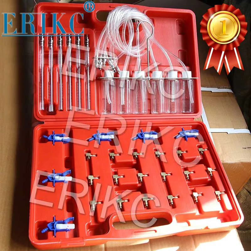 

Diesel Injector Flow Meter Test Kit Common Rail Adaptor Fuel Tester Set Automotive Tools Nozzle Tester Fuel Return Flow Metering