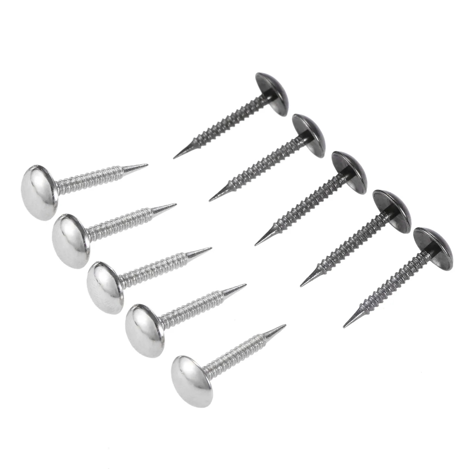 50Pcs Upholstery Nails Sliver/Black 8*20mm Jewelry Wood Box Sofa Furniture Tack Stud Pushpin Doornail Furniture Home Decor