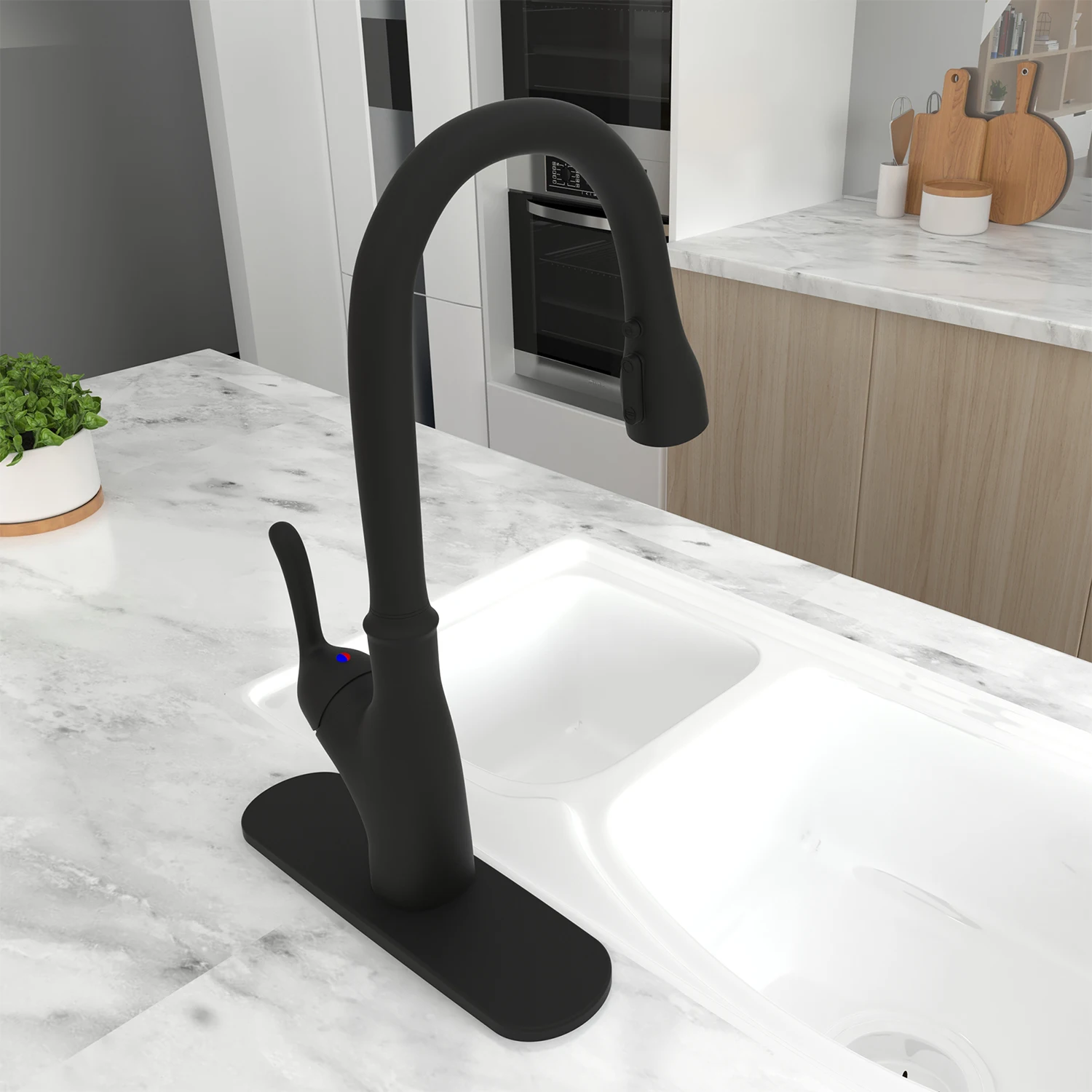 Kitchen Faucet Blacked Single Handle Pull Down Smart Sensor Kitchen Tap Single Hole Brushed Nickle Faucets Water Mixer Tap