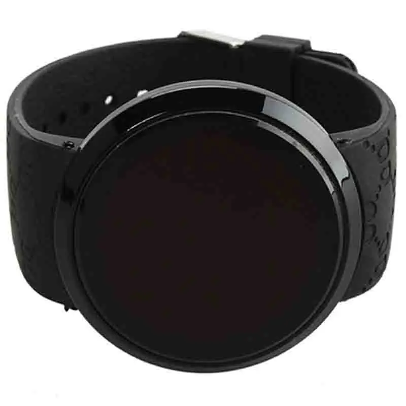 Homens LED Digital Relógios, Relógios Esportivos, Silicone Band, Relógio Eletrônico, Touch Screen, Moda