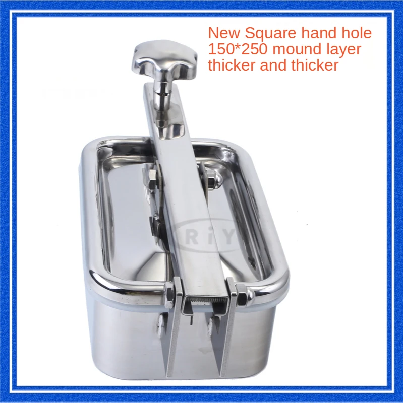 304 Stainless Sanitary Steel ManHole Cover with Lid Rectangular Quick Open Manhole Tank Manway Door Dairy Hand Hole