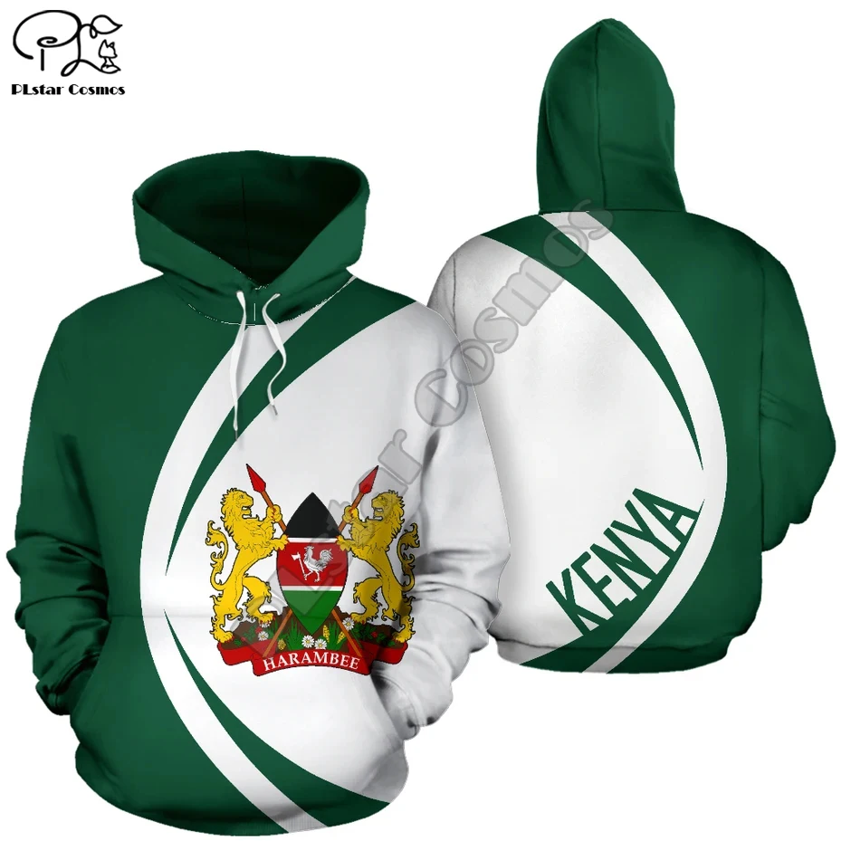 PLstar Cosmos kenya Country Flag Tribe Culture Tattoo Tracksuit 3Dprint Men/Women NewFashion Harajuku Hoodies Pullover Jacket A4