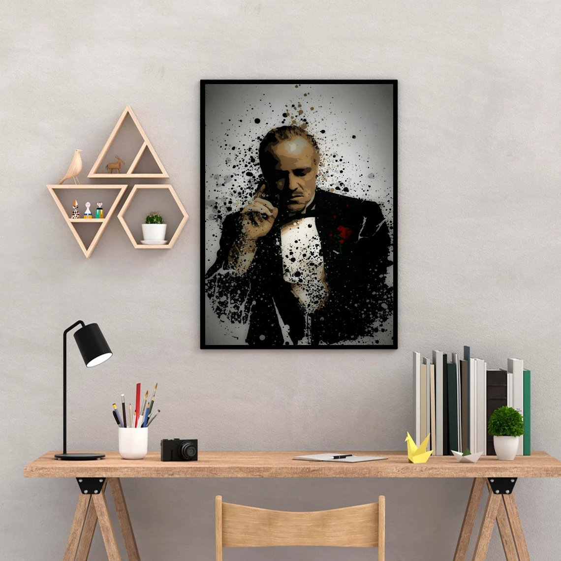 The Godfather Classic Nostalgic Movie Poster Canvas Art Print Home Decoration Wall Painting ( No Frame )