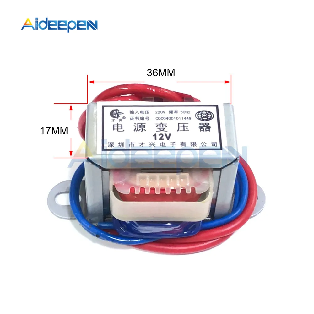 Energie transformátor střídavého 220V na 6V 9V 12V 15V 24V elektrické napětí 2W EI měď jádra 50hz~60hz po jednom elektrické napětí 2 linky měď