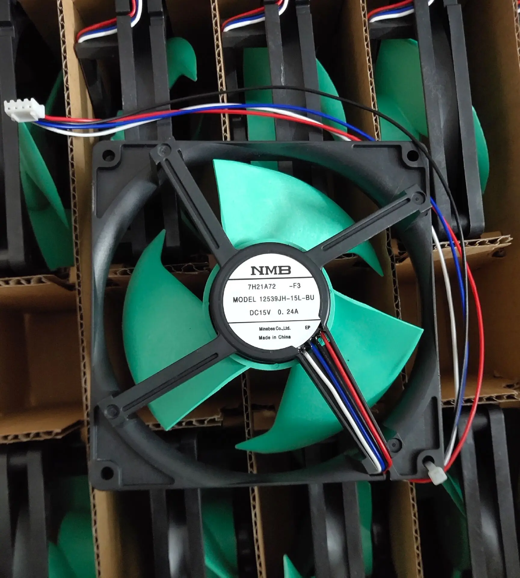 New Original NMB 12539JH-15L-BU DC15V 0.24A 12cm for refrigerator cooling fan