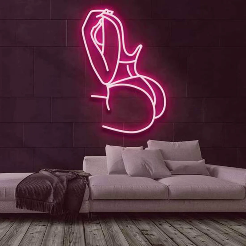 Aesthetic Cute  TEASE Neon Sign Custom Decoracion Acrylic For Shop Party Gift Home Kawaii  Anime Wall Room Decor