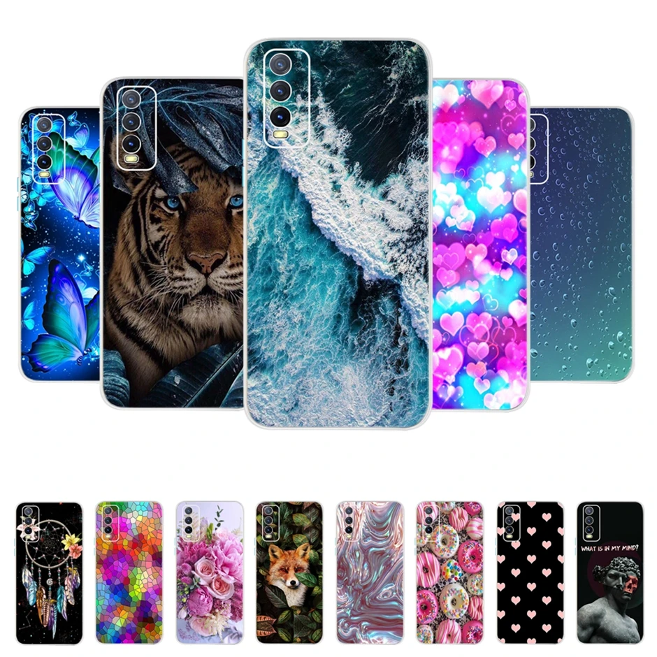 

Silicone Case For Vivo Y20 Case vivo Y20 2021 Y20i Y20S Y20G Transparent TPU Phone Cover For Vivo Y20 Y 20 2021 y20i y20s funda