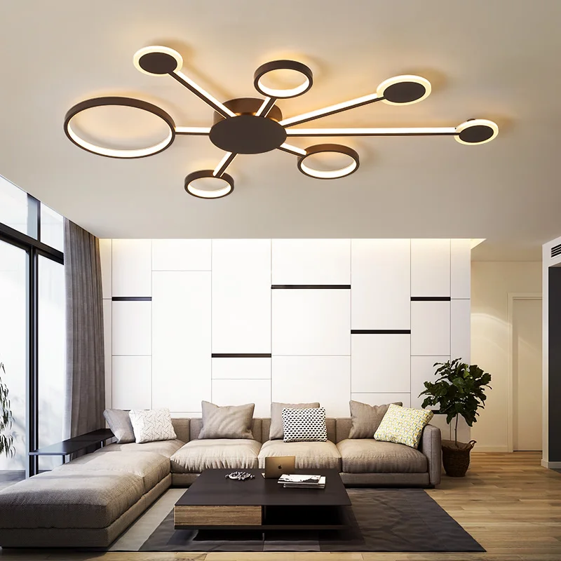 

NEO Gleam New Design Modern Led Ceiling Lights For Living Room Bedroom Study Room Home Coffee Color Finished Ceiling Lamp