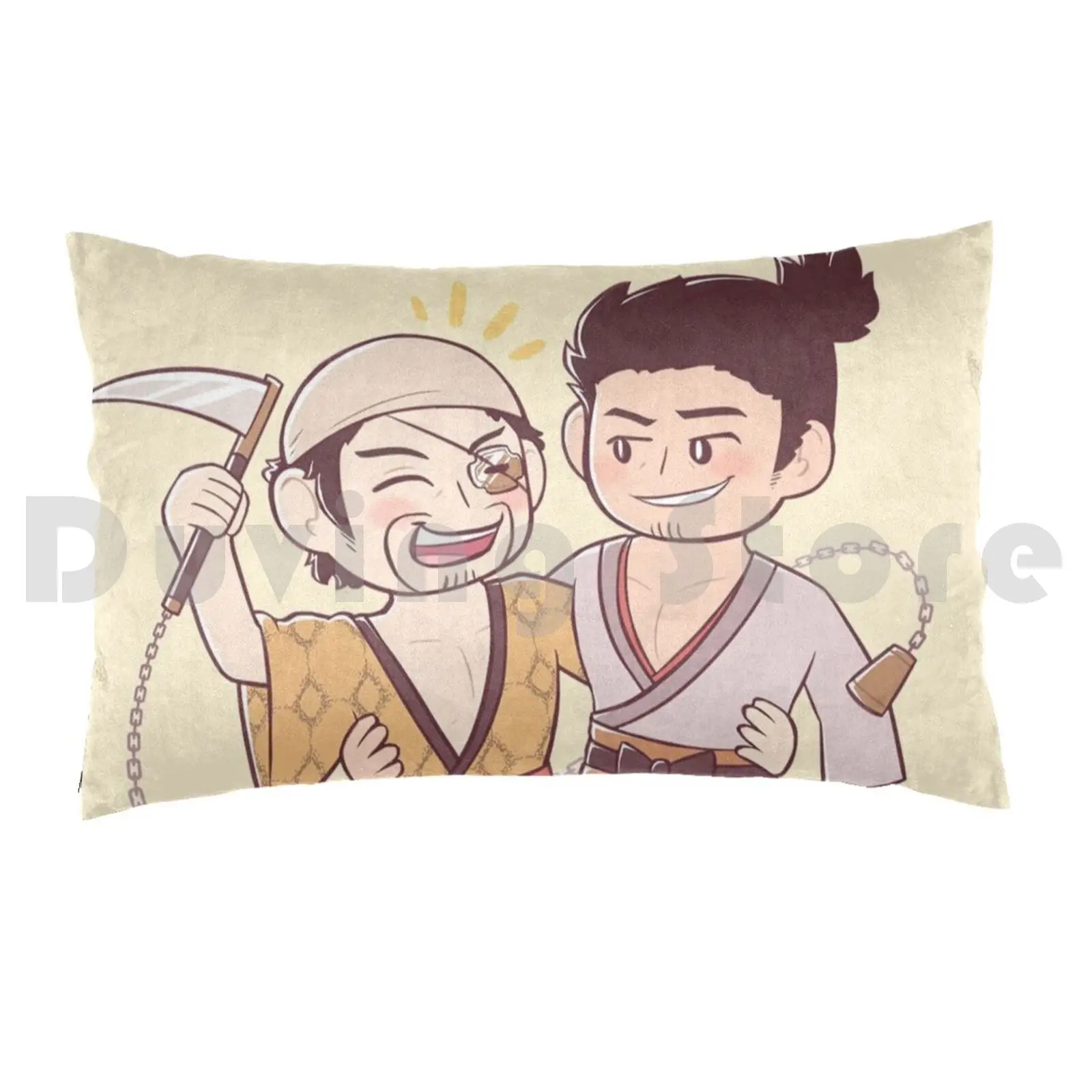 Kenzan Kazumaji Pillow Case 20*30 Inch Yakuza Ryu Ga Gotoku Kiryu Kazuma Majima Goro Kazumaji Kenzan