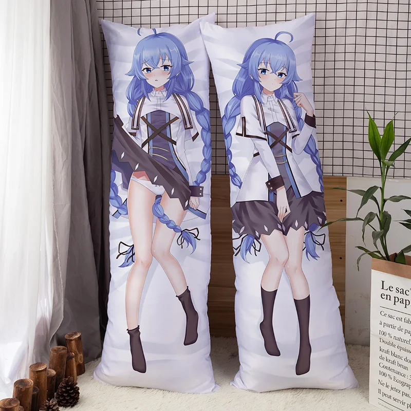 Japanese Anime Mushoku Tensei-I'm Serious When I Go To Another World Roxy Migurudia Greyrat Body Pillow Covercase Hugging Pillow