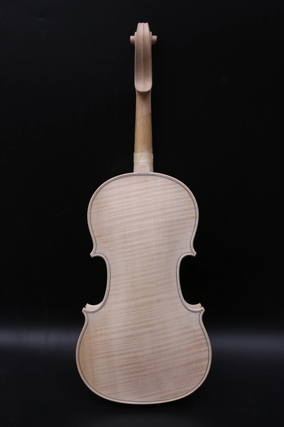 

Unfinished 4/4 Violin Handmade Violin Stradivari Model Flame Maple Spruce #3238