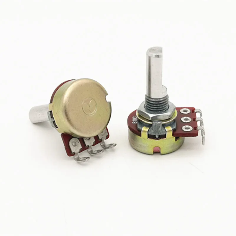 Taiwan ALPHA Aihua R161H-1EH20 Potentiometer B10K shaft length 20mm.