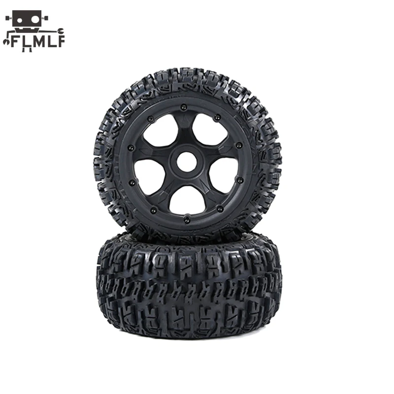 Rear or Front Wheel Gen.3 Wasteland Tire Assembly Set Fit 1/5 HPI ROFUN BAHA ROVAN KM GTB MCD BAJA 5B Toys Parts