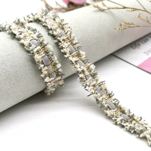 1 cm 10 Yards Tweed Tape mit zerkleinerter Seite zu gierig, Hut, Stifte. Nähzubehör -Klebeband für Kleidung 12 Hauptverkauf Tweed Tape - №11