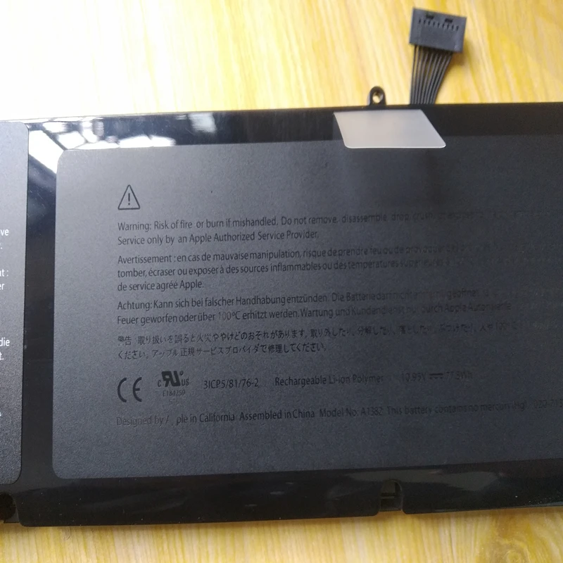 New A1382 A1321 Battery For Apple MacBook Pro 15 A1286 Version MD318 MD322 MD103 MD104 MC721 MC723 MC847 MC371 MC372 MC373 MB986