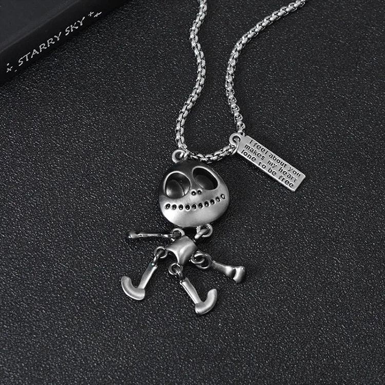 Wholesale Retail Titanium prevent allergy Couple Pendant Alien Disco Male necklace Jewelry on the neck women's neck chain