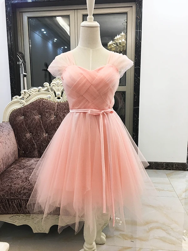 In Voorraad Snel Schip Uit Zoete Geheugen Lange Roze Paars Junior Bruidsmeisje Jurken Vrouwen Vestidos Mouwloze Wedding Party Robe