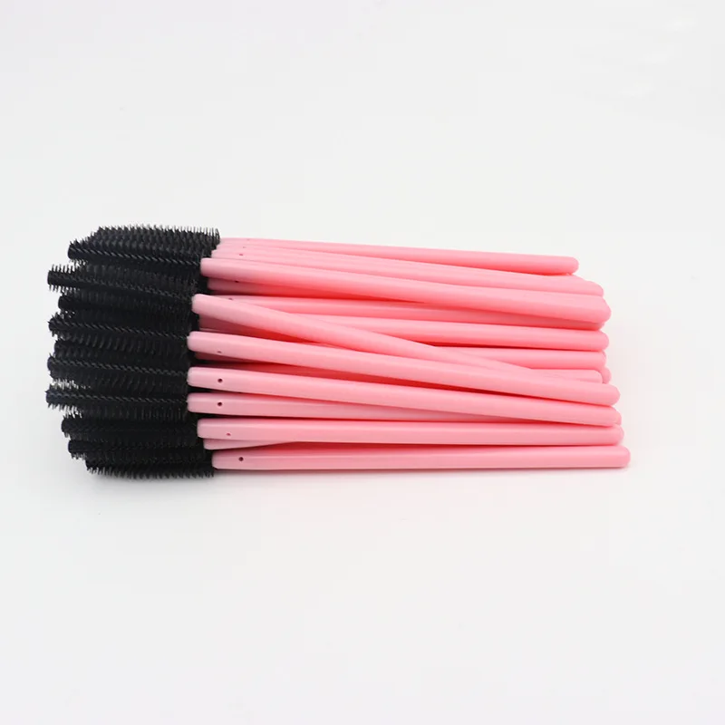 500pcs Eyelash Extension Wholesale Disposable Silicone Eyebrow Brush Mascara Wand Applicator Spoolers Makeup Brush Set