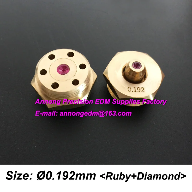 Ø0.192MM Hexagonal Diamond Wire Guide (Double Ruby type) for Ruijun Medium Speed Wire Cut Machine for 0.18mm Molybdenum Wire