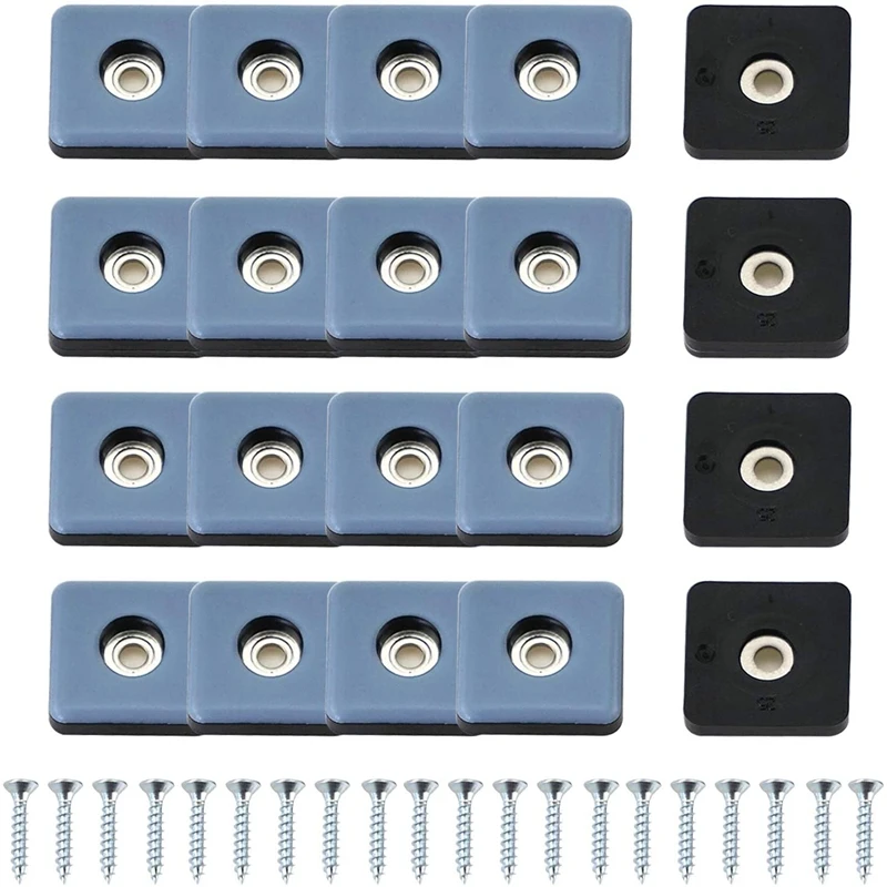 

Furniture Sliders for Carpet PTF Furniture Glides Screw-In Square Furniture Moving Slider 25Mm with Screws