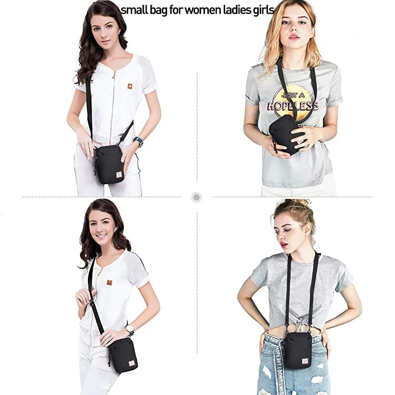 Mulheres mini saco de ombro de trabalho de náilon pequena escola crossbody único pacote mensageiro aleta masculino para o telefone celular id cartão carteiras