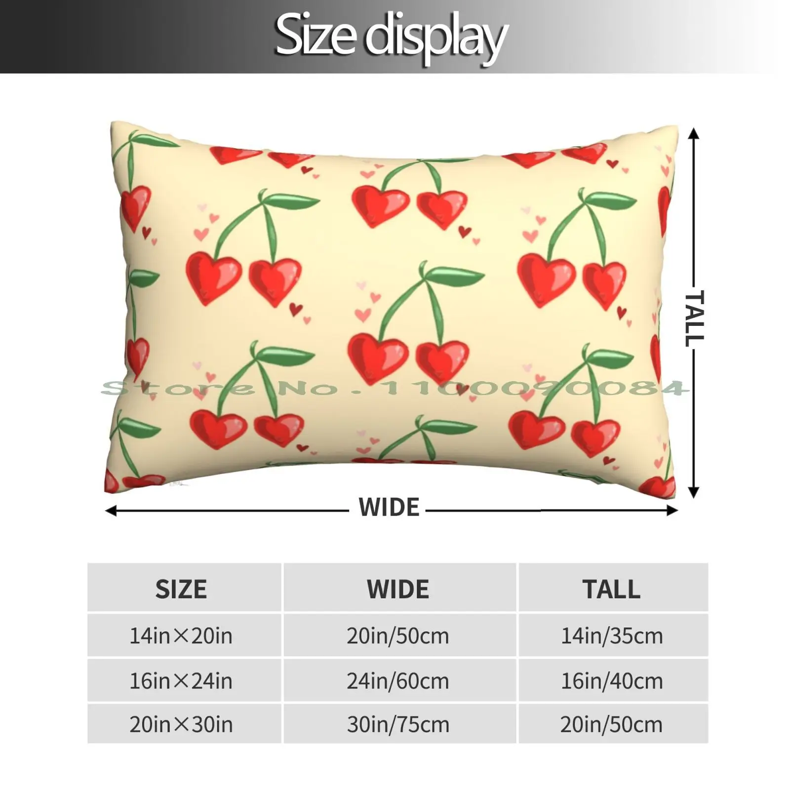 Simple Cherry Pattern Pillow Case 20x30 50*75 Sofa Bedroom Khabib Nurmagomedov Eagle Stuff Khabib Nurmagomedov Eagle Long