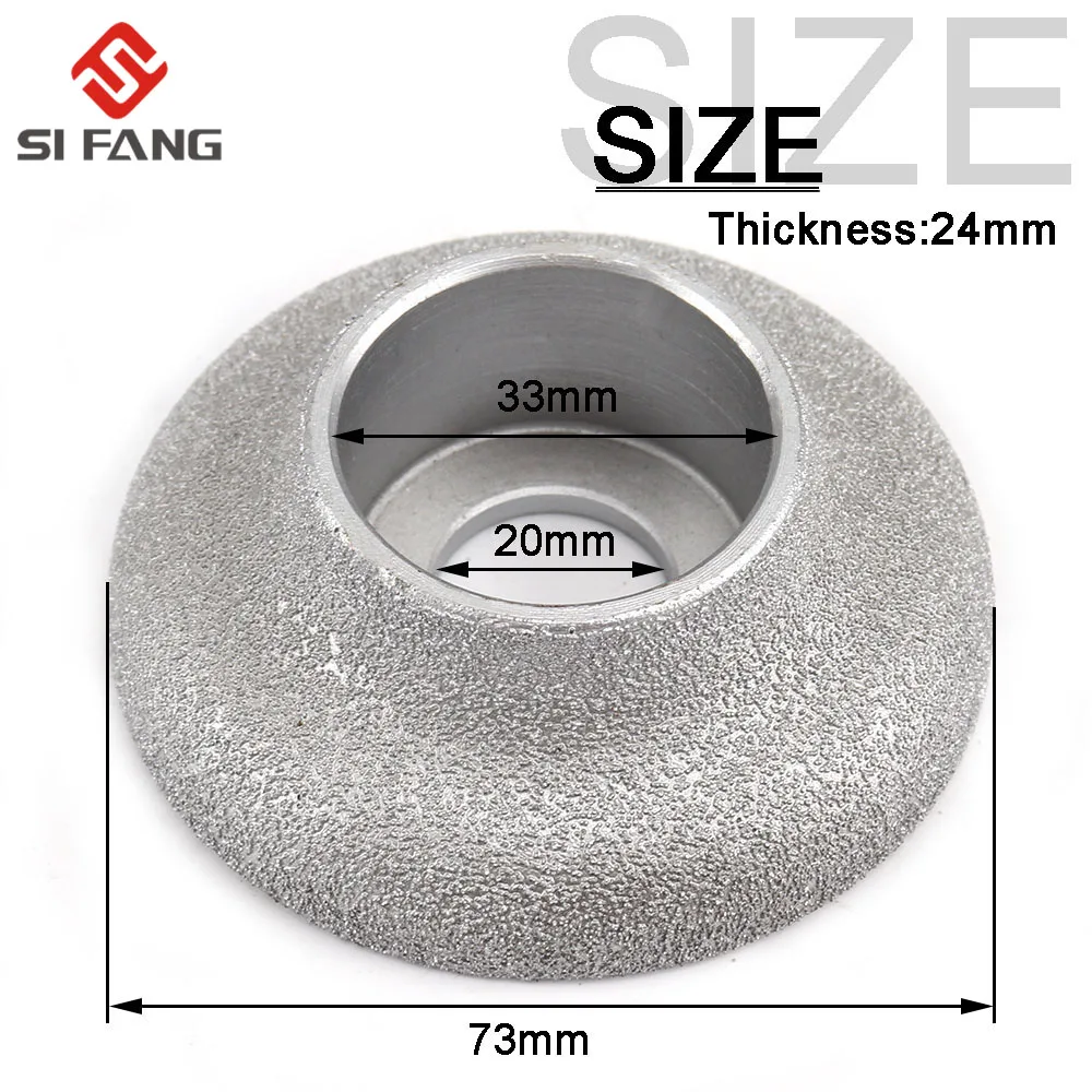 1PC 75mm Diamond Segment Grinding Vacuum Brazed Diamond Profile Grinding Wheel for Vacuum Brazed Diamond Tool