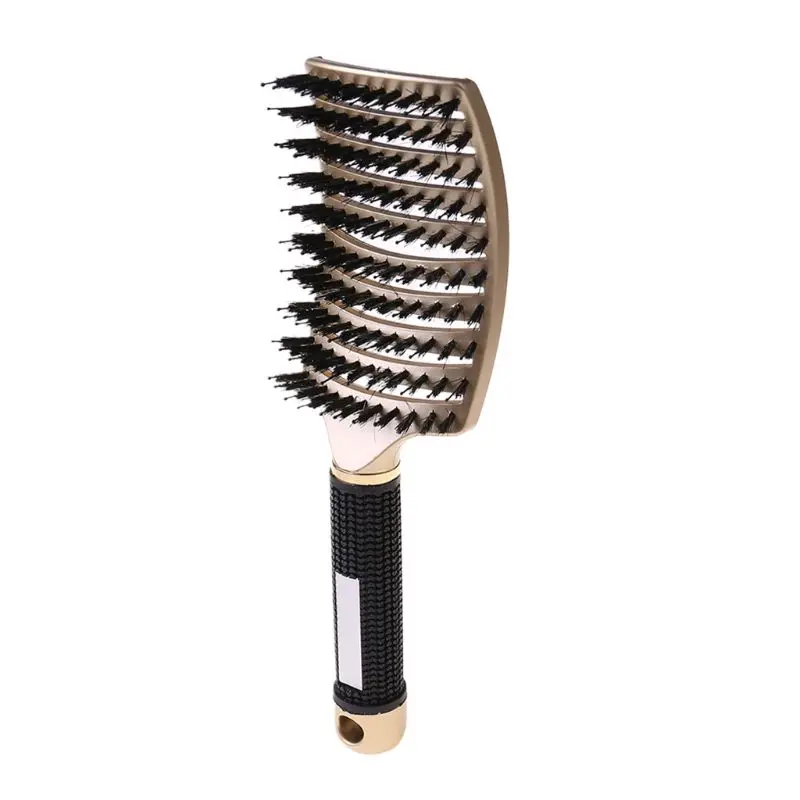 

Salon Professional Bristle & Nylon Hairbrush Scalp Massage Comb Wet Hair Brush M89F