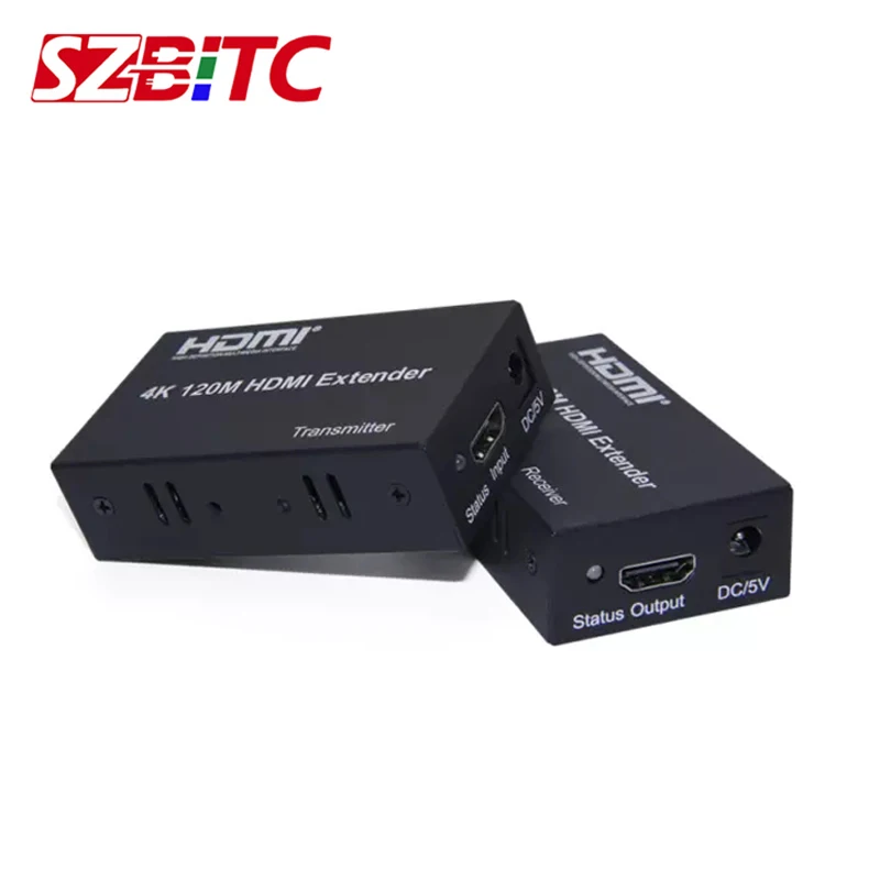 

4K HDMI Extender TCP IP 120M Via Cat5e/Cat6 Network Cable Extension TX and RX Transmitter Receiver HDMI Extender