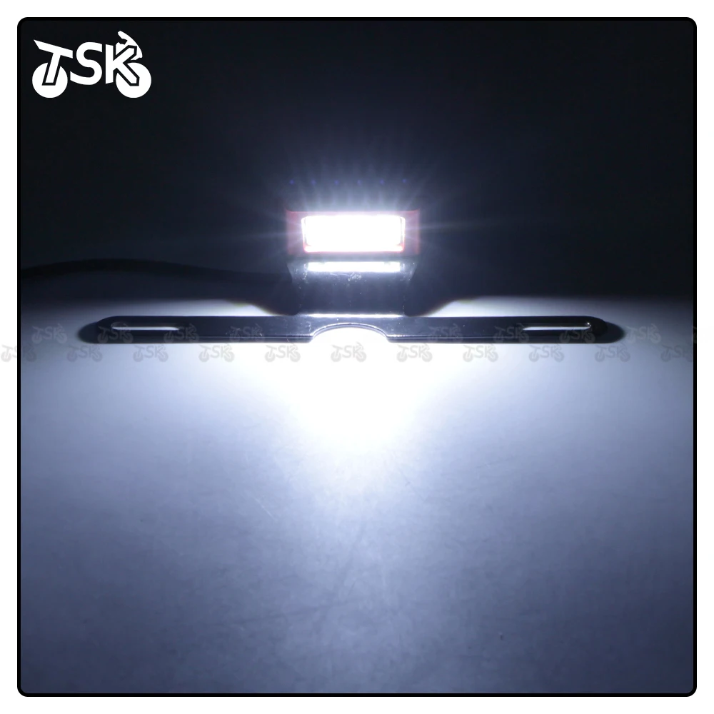 LED Motorcycle License Plate Light for Kawasaki YAMAHA SUZUKI Honda Ducati BMW Harley Triumph DTN view 2