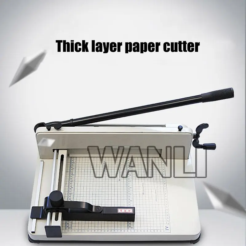 858-A4 manual paper cutter small thick layer photo file trimming machine cutting machine Heavy-duty paper cutter