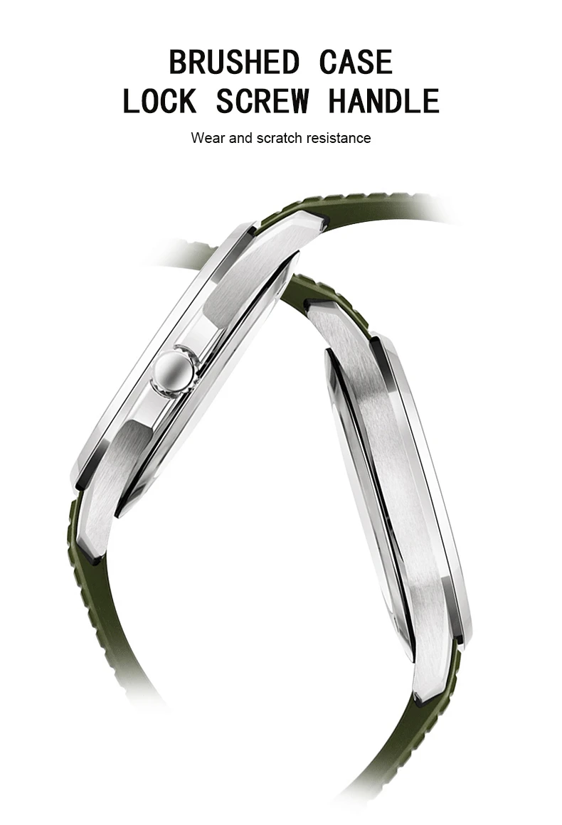 Specht & Söhne Marke Automatische Mechanische Uhren Sport Armbanduhren Grün Saphir Leucht 50M Wasserdicht Relogio Masculino – Detail 6