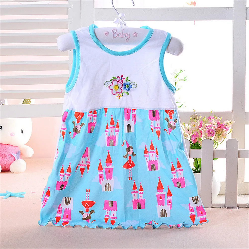 Cute summer girls dresses style infantile Dress hot sale baby girl clothes Summer flower style dress