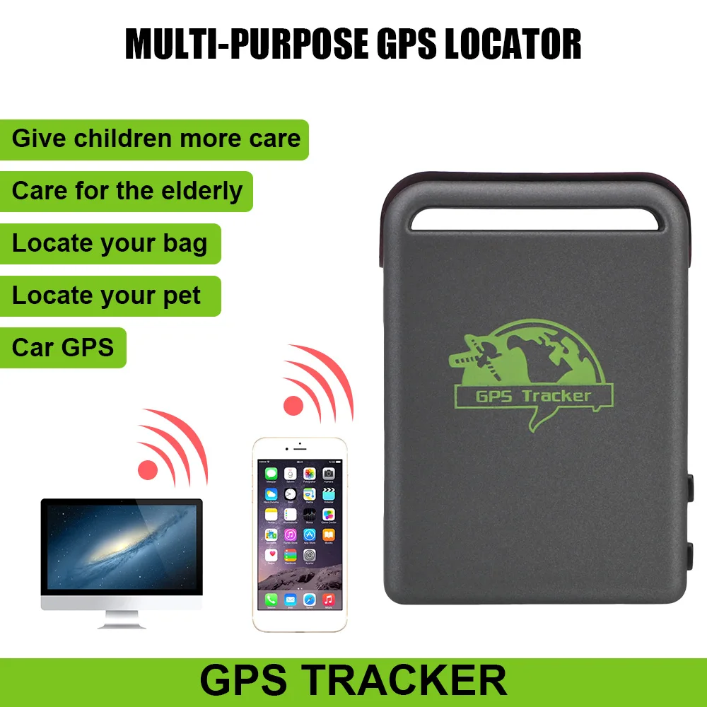 Mini Over Speed Alarm Car Vehicle Tracking Locator Device Car Accessories TK102B GSM GPRS GPS Tracker