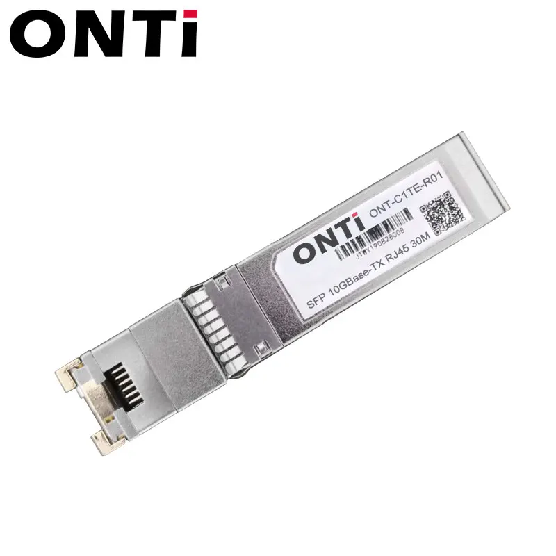 Imagem -03 - Fibra Óptica Ethernet Onti-copper Módulo Sfp Plus 10gbase-tx Ftth Compatível com Cisco Interruptor Mikrotik 30m 80m 10g Rj45