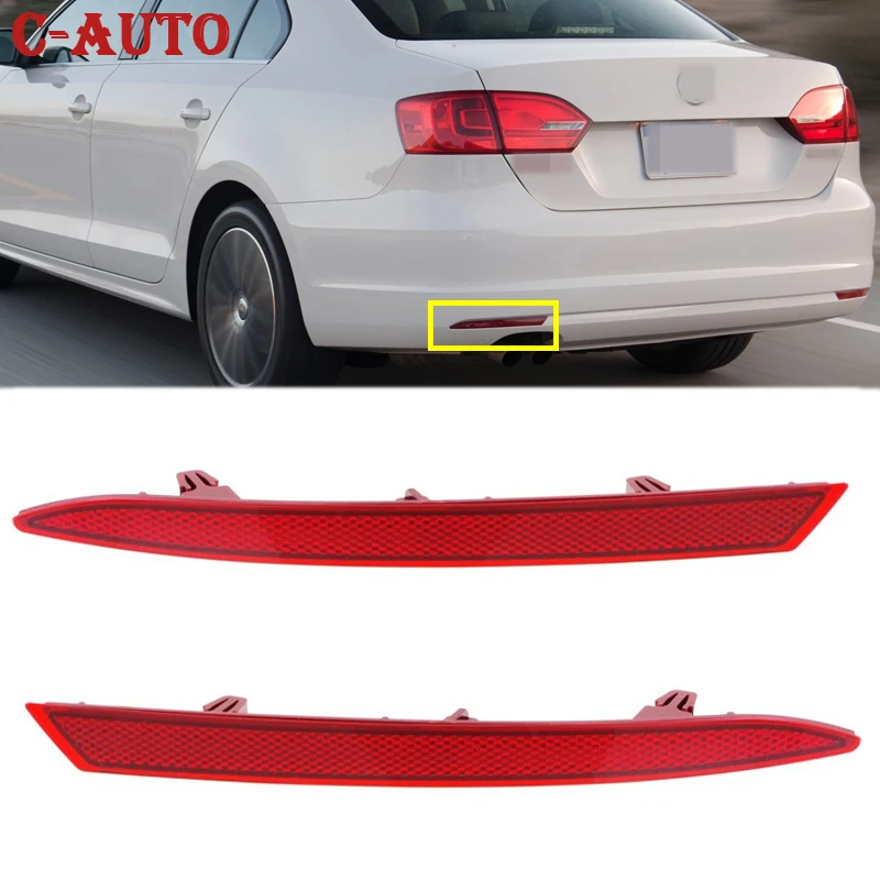 Car Rear Bumper Taillight Reflector Signal Light Parking Brake Light For Volkswagen Jetta Sedan 2011-2018 5C6945106 5C6945105