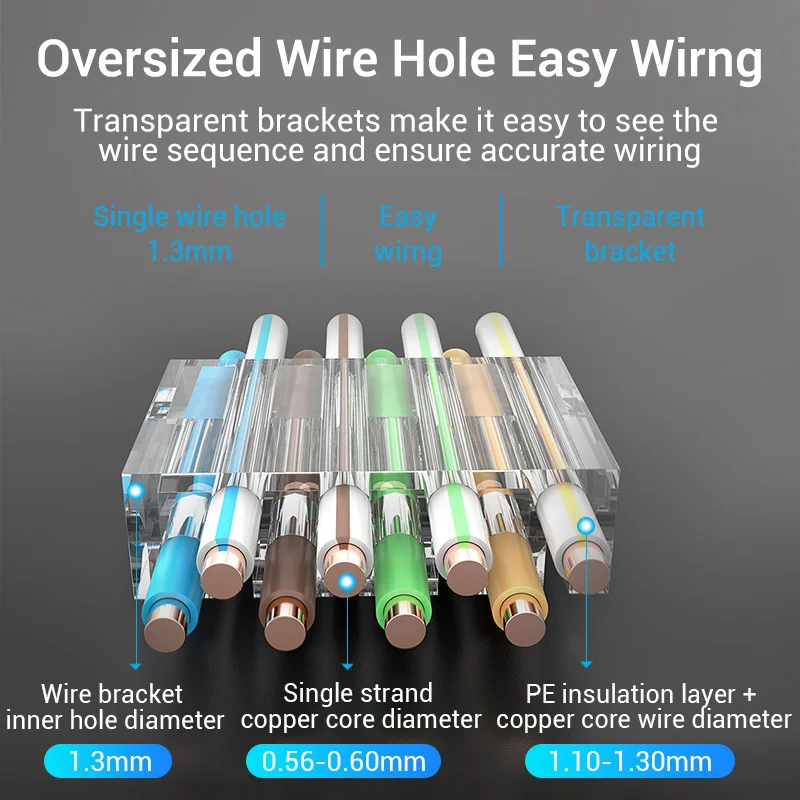 Коннектор Vention RJ45, модульный Ethernet-кабель Cat7 RJ45, штекер с позолоченным покрытием Cat6, обжимной сетевой RJ45, обжимной соединитель Cat7