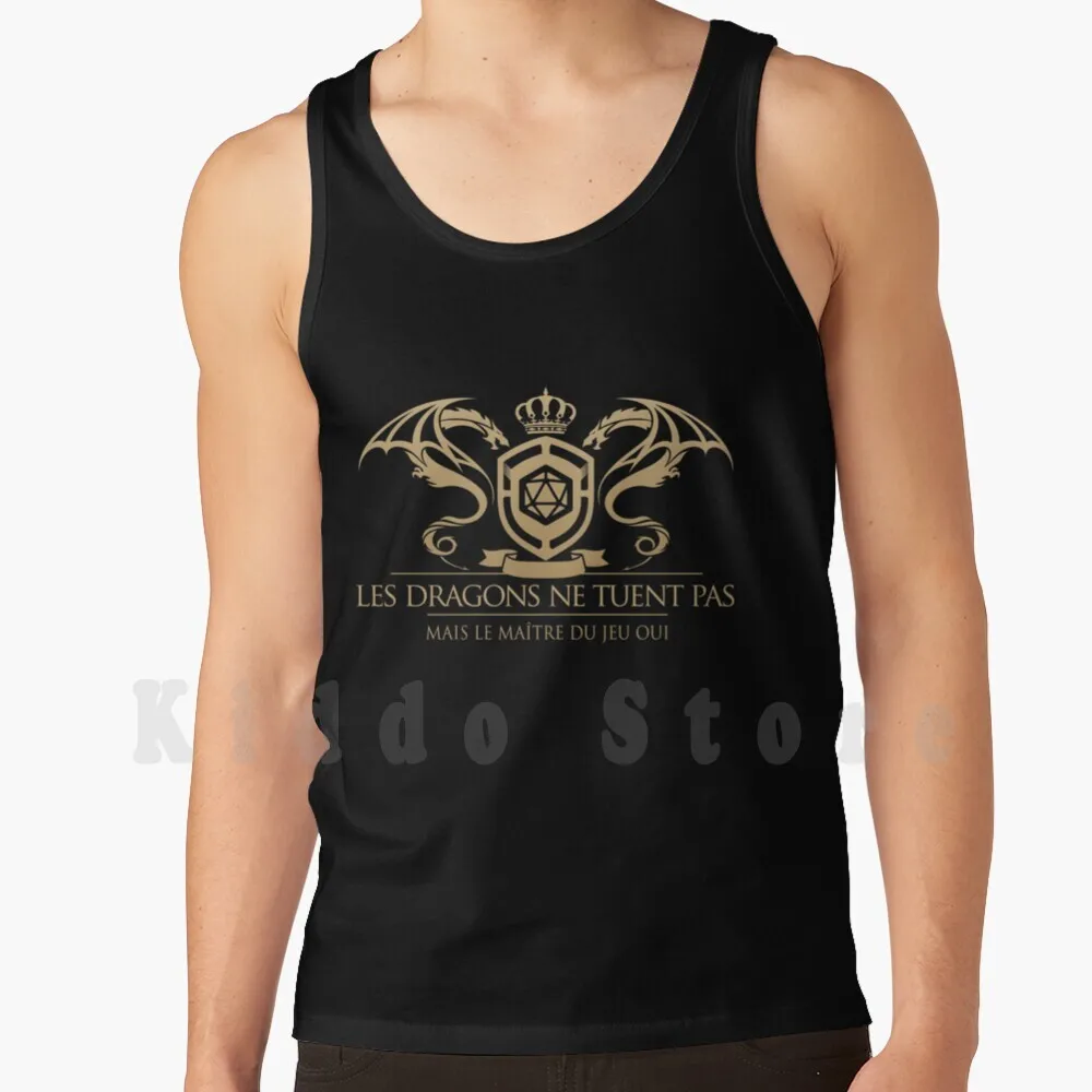 Não mate, mas o mestre do jogo o faz - Camisetas sem mangas RPG Jdr Dragon Role Master Games Quest Masters